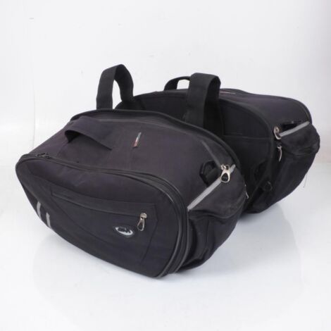 [PRODUIT D'OCCASION] Paire de sacoche cavalière bagagerie souple noir GIVI pour moto
