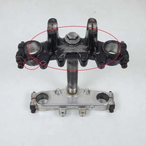 [PRODUIT D'OCCASION] Paire té fourche sup inf pour moto Yamaha XT 250 1986 à 1993 (1/5)