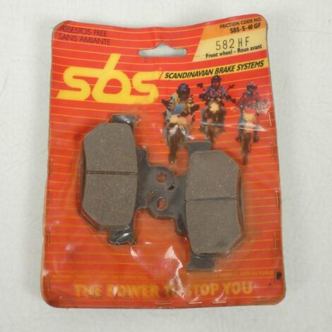 [JAMAIS UTILISE] Plaquette de frein AV SBS pour moto Suzuki RM 125 1985 à 1986 (1/2)
