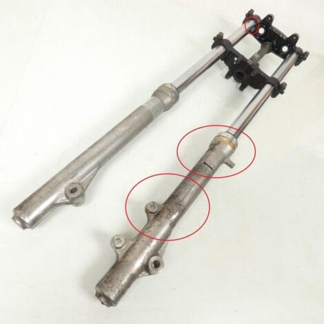 [PRODUIT D'OCCASION] Fourche complète avec tés origine pour moto Suzuki 125 DR 1994 à (1/5)
