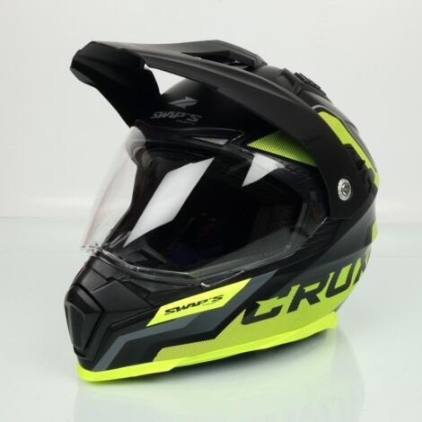 Casque Swaps Enduro S789 Crux noir jaune Taille M 57-58cm pour (1/5)