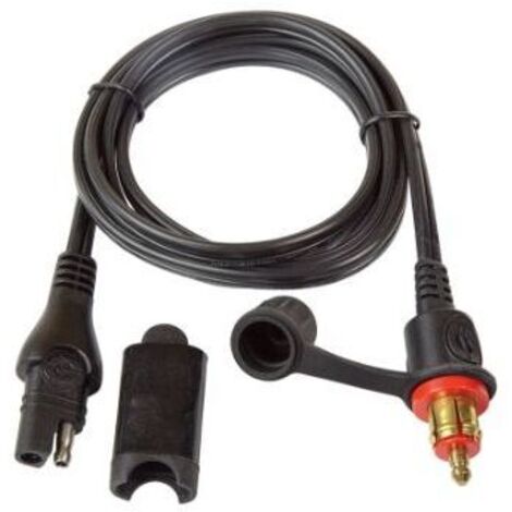 Raccord pour chargeur TECMATE connexions SAE/Fiche allume cigare mâle DIN 12V, 10A max, L: 1,2m. Remplace XTESAE79. (1/4)