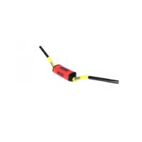 Guidon sans barre IROD jaune mousse protection rouge pour moto