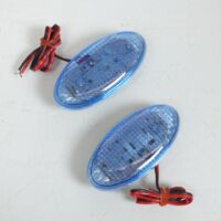 Clignotant œil de chat bleu à LED pour auto moto scooter quad feu