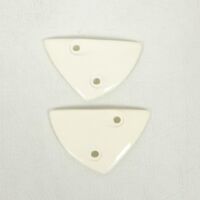 Paire cache latéral casque Shark pour moto LP5300 blanc nacré