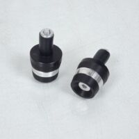 Paire embout guidon noir alu Lightech pour moto Yamaha 700 MT-07