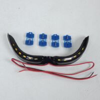 Masque phare Led Tuning noir MTKT L-MTKT1305 pour moto Derbi 50