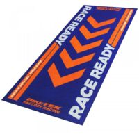 Tapis environnemental Biketek Garage Mat Race Ready bleu orange