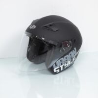 Casque jet UP pour Homme / Femme UP Taille M Suburban Black Mat