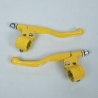 Paire de cocottes jaune droite gauche Lusito look vintage levier