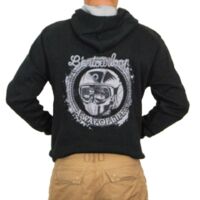Sweat capuche pour moto Homme L'entourloop Mask Noir taille S