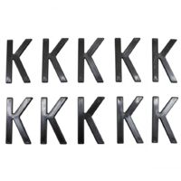 Lettre K pour plaque d'immatriculation Tiflex H45mm pour moto