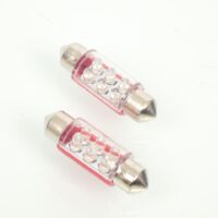 Ampoule LED M-Tech pour Auto 12V 0.37W SV8.5-8 rouge Neuf