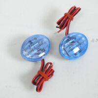 Mini clignotant œil de chat bleu à LED auto pour moto scooter
