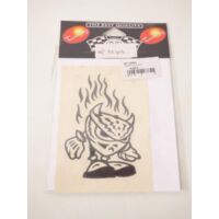 Autocollant stickers MERYT demon enflammé diable flamme pour moto