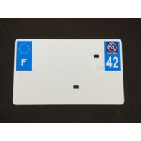 Accessoire Tiflex pour moto NC plaque immat 42 210x130mm Neuf