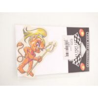 Autocollant stickers MERYT diablesse avec fourche pour moto