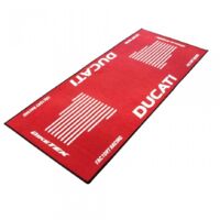 Tapis environnemental Biketek Garage Mat rouge blanc pour moto