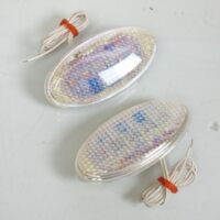 Clignotant œil de chat iridium à LED pour auto moto scooter quad