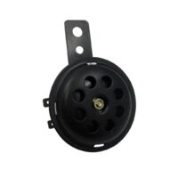Klaxon avertisseur sonore universel rond 12V noir Ø70 Linli pour