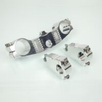 Té de fourche alu Kyoto pour moto Kawasaki 80 Kx Petites Roues