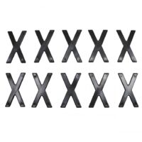 Lettre X pour plaque d'immatriculation Tiflex H45mm pour moto