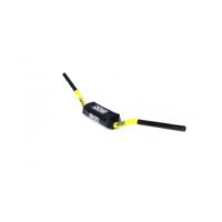 Guidon sans barre IROD jaune mousse protection noire pour moto