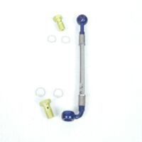 Durite de frein type aviation BH pour moto L80mm Ø10mm droit 90°
