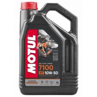 Bidon de 4L d'huile 4T 10W-50 7100 100% synthèse Motul pour moto