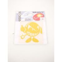 Autocollant stickers MERYT bombe smiley jaune fuck doigt pour
