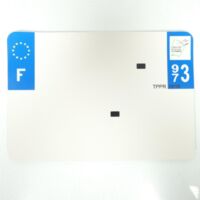 Plaque d immatriculation TOP PLAQ pour moto Neuf