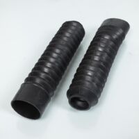 Paire de soufflet de fourche K&S noir 16-3001 pour moto Ø32/38mm