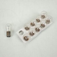 Boite 10 ampoule blanche feu arrière Carlex pour moto BAY15D 12V