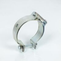 Collier de pot d'échappement à double fixation pour mobylette MBK