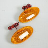 Clignotant œil de chat orange à LED pour auto moto scooter quad