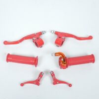 Kit poignée tirage rapide mini Targa rouge cocotte/levier Lusito
