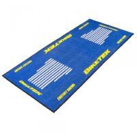Tapis environnemental Biketek Garage Mat bleu jaune blanc pour