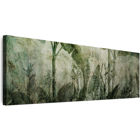 Tableau sur toile, Peinture sur 1 toile – 120 x 80 cm, Motif jungle urbaine