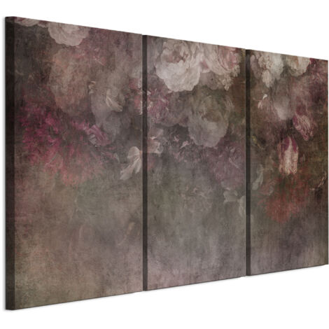 Tableau sur toile, Peinture sur 3 toiles – 90 x 60 cm, Motif rustique