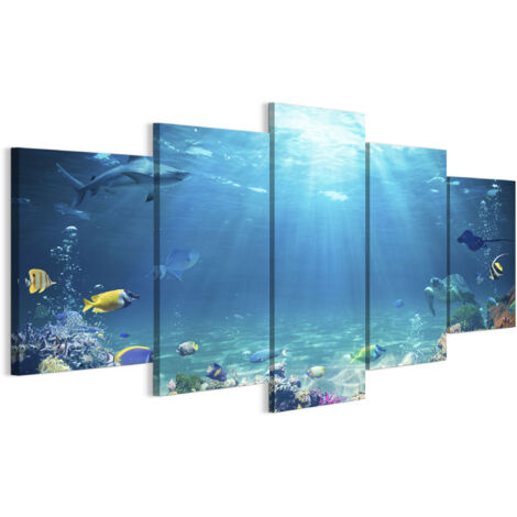 Tableau sur toile, Peinture sur 5 toiles – 100 x 50 cm