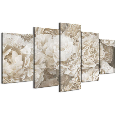 Tableau sur toile, Peinture sur 5 toiles – 200 x 100 cm, Motif éclectique
