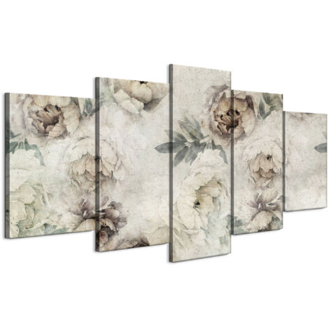 Tableau sur toile, Peinture sur 5 toiles – 150 x 75 cm, Motif vintage