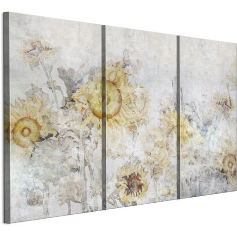 Tableau sur toile, Peinture sur 3 toiles – 120 x 80 cm, Motif industriel