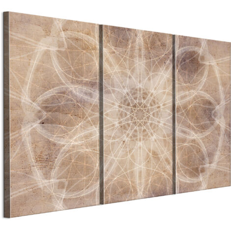 Tableau sur toile, Peinture sur 3 toiles – 90 x 60 cm, Motif hindou