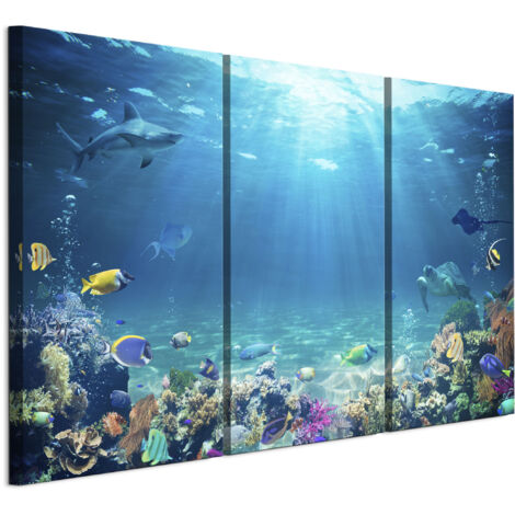 Tableau sur toile, Peinture sur 3 toiles – 90 x 60 cm