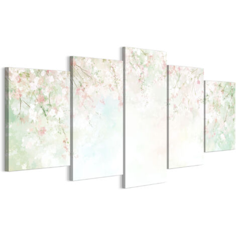 Tableau sur toile, Peinture sur 5 toiles – 150 x 75 cm, Motif éclectique