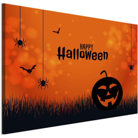 LUMASOUL Tableau Decoration Murale - Impression Sur Toile Motif Halloween - Tableaux Cadres pour le Salon et Chambre à Coucher - Décoration Murale - 120x80 cm (1/5)
