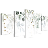 Tableau sur toile, Peinture sur 5 toiles – 100 x 50 cm, Motif éclectique