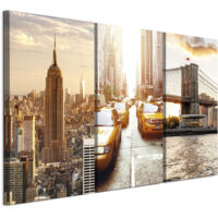 LUMASOUL Tableau Decoration Murale - Impression Sur Toile Motif Architecture - Tableaux Cadres pour le Salon et Chambre à Coucher - Décoration Murale - 120x80 cm