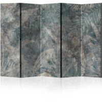 LUMASOUL Paravent Intérieur 5 Panneaux Simple Face Pliable - Separateur de Pieces - Cloison de Separation de Chambre pour Chambre à Coucher, Salle de séjour - 225x172 cm Plantes